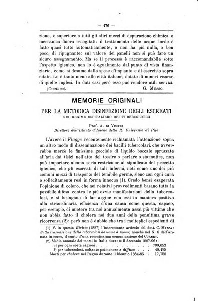 Rivista d'igiene e sanità pubblica con bollettino sanitario-amministrativo compilato sugli atti del Ministero dell'interno