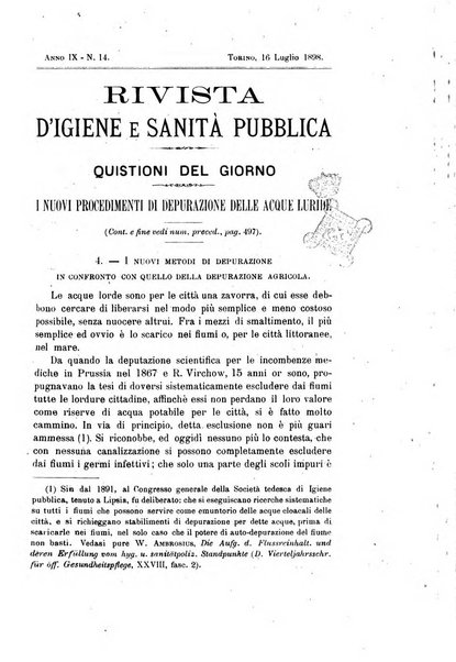 Rivista d'igiene e sanità pubblica con bollettino sanitario-amministrativo compilato sugli atti del Ministero dell'interno