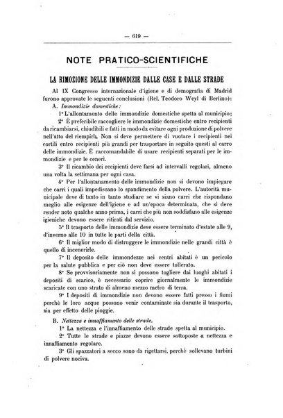 Rivista d'igiene e sanità pubblica con bollettino sanitario-amministrativo compilato sugli atti del Ministero dell'interno