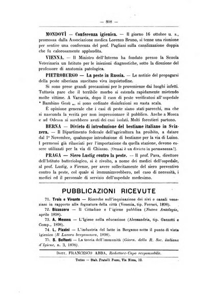 Rivista d'igiene e sanità pubblica con bollettino sanitario-amministrativo compilato sugli atti del Ministero dell'interno