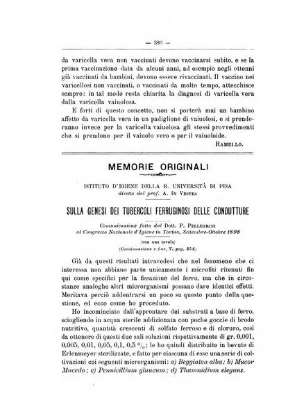 Rivista d'igiene e sanità pubblica con bollettino sanitario-amministrativo compilato sugli atti del Ministero dell'interno