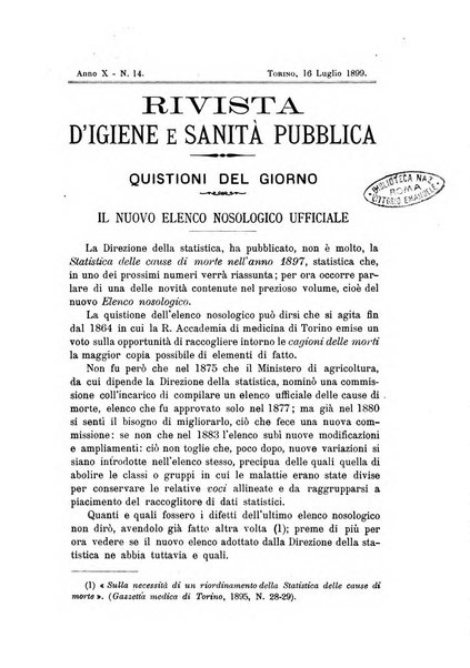 Rivista d'igiene e sanità pubblica con bollettino sanitario-amministrativo compilato sugli atti del Ministero dell'interno