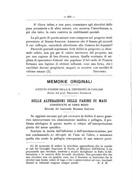 Rivista d'igiene e sanità pubblica con bollettino sanitario-amministrativo compilato sugli atti del Ministero dell'interno