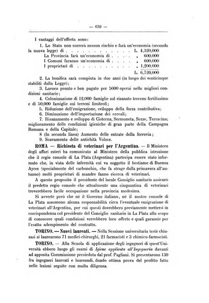 Rivista d'igiene e sanità pubblica con bollettino sanitario-amministrativo compilato sugli atti del Ministero dell'interno