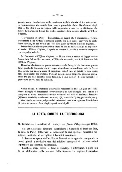 Rivista d'igiene e sanità pubblica con bollettino sanitario-amministrativo compilato sugli atti del Ministero dell'interno