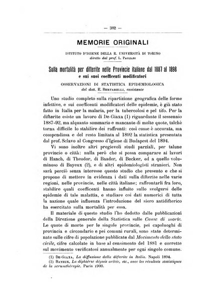 Rivista d'igiene e sanità pubblica con bollettino sanitario-amministrativo compilato sugli atti del Ministero dell'interno