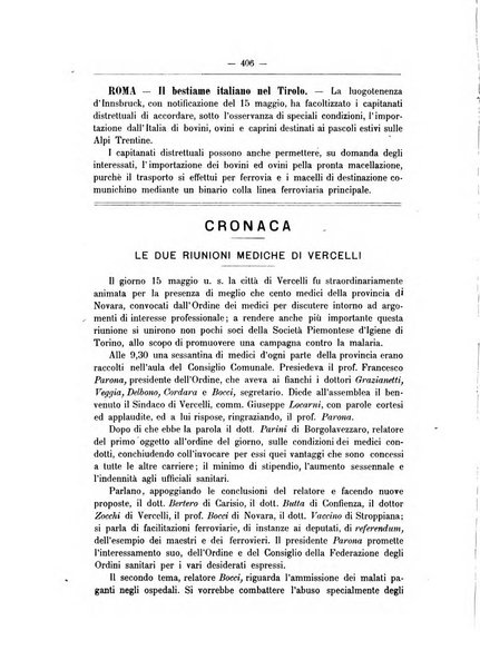 Rivista d'igiene e sanità pubblica con bollettino sanitario-amministrativo compilato sugli atti del Ministero dell'interno