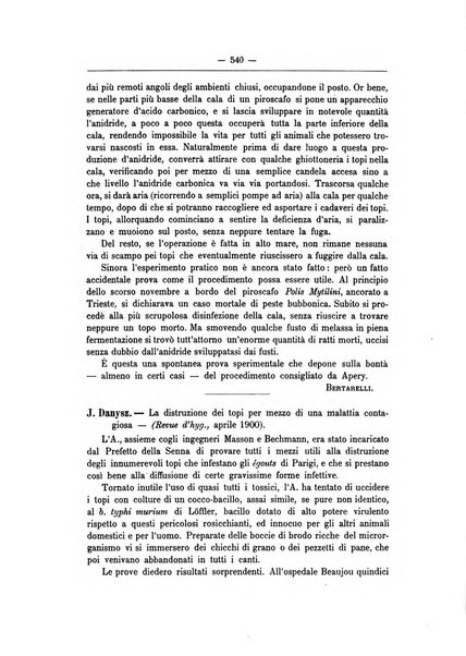 Rivista d'igiene e sanità pubblica con bollettino sanitario-amministrativo compilato sugli atti del Ministero dell'interno