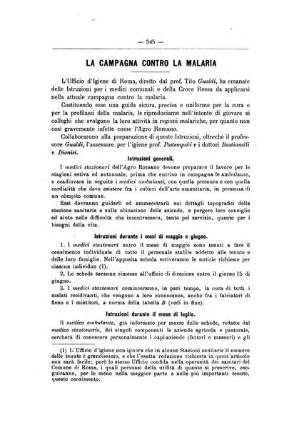 Rivista d'igiene e sanità pubblica con bollettino sanitario-amministrativo compilato sugli atti del Ministero dell'interno