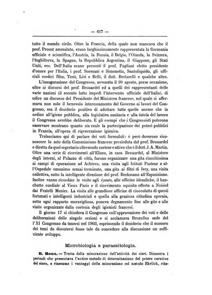 Rivista d'igiene e sanità pubblica con bollettino sanitario-amministrativo compilato sugli atti del Ministero dell'interno