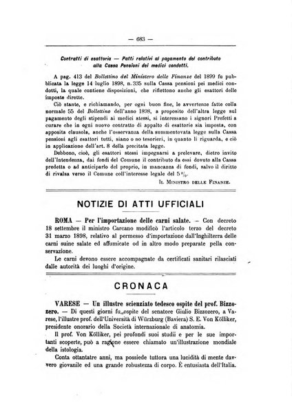 Rivista d'igiene e sanità pubblica con bollettino sanitario-amministrativo compilato sugli atti del Ministero dell'interno