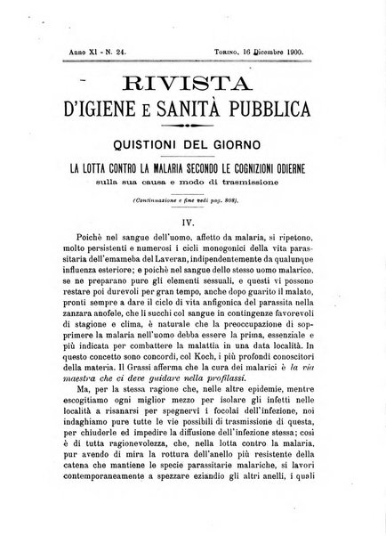 Rivista d'igiene e sanità pubblica con bollettino sanitario-amministrativo compilato sugli atti del Ministero dell'interno