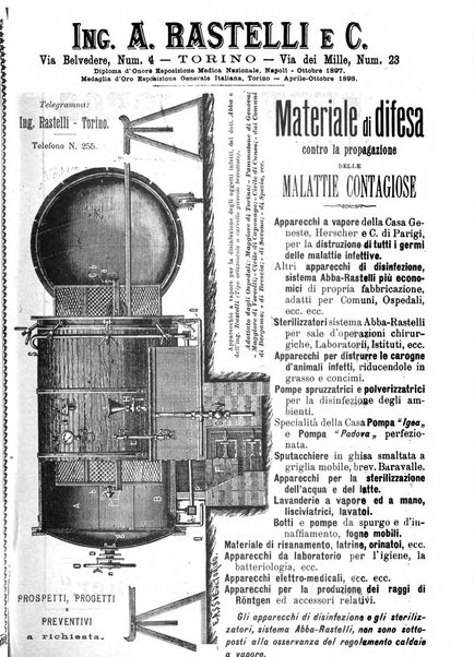 Rivista d'igiene e sanità pubblica con bollettino sanitario-amministrativo compilato sugli atti del Ministero dell'interno