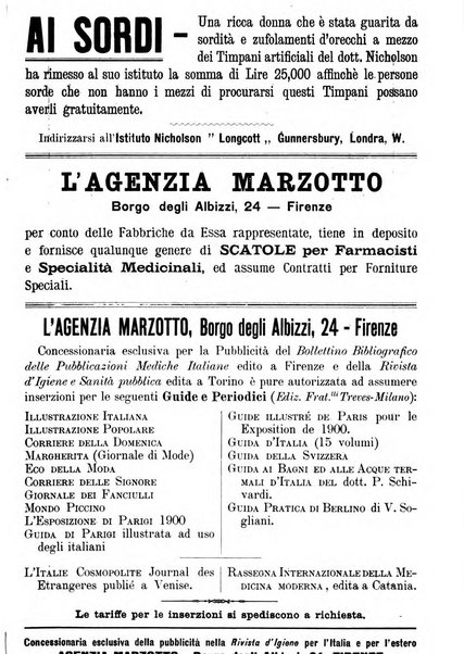 Rivista d'igiene e sanità pubblica con bollettino sanitario-amministrativo compilato sugli atti del Ministero dell'interno