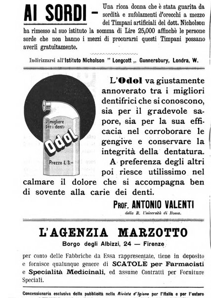 Rivista d'igiene e sanità pubblica con bollettino sanitario-amministrativo compilato sugli atti del Ministero dell'interno