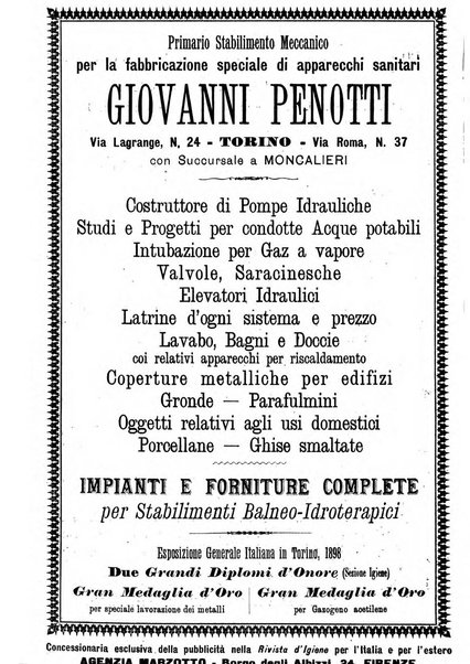 Rivista d'igiene e sanità pubblica con bollettino sanitario-amministrativo compilato sugli atti del Ministero dell'interno