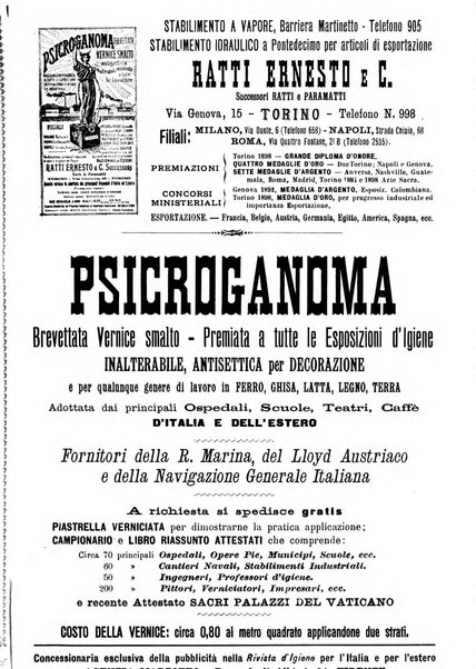 Rivista d'igiene e sanità pubblica con bollettino sanitario-amministrativo compilato sugli atti del Ministero dell'interno