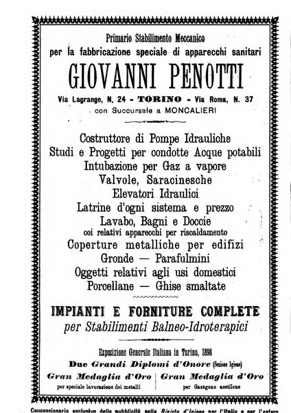 Rivista d'igiene e sanità pubblica con bollettino sanitario-amministrativo compilato sugli atti del Ministero dell'interno