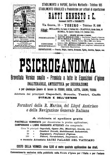 Rivista d'igiene e sanità pubblica con bollettino sanitario-amministrativo compilato sugli atti del Ministero dell'interno