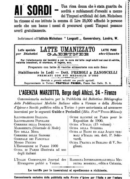 Rivista d'igiene e sanità pubblica con bollettino sanitario-amministrativo compilato sugli atti del Ministero dell'interno