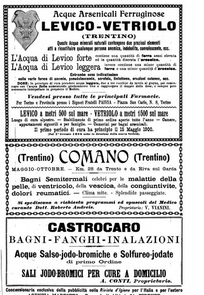 Rivista d'igiene e sanità pubblica con bollettino sanitario-amministrativo compilato sugli atti del Ministero dell'interno