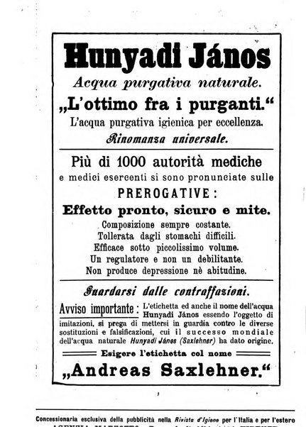 Rivista d'igiene e sanità pubblica con bollettino sanitario-amministrativo compilato sugli atti del Ministero dell'interno