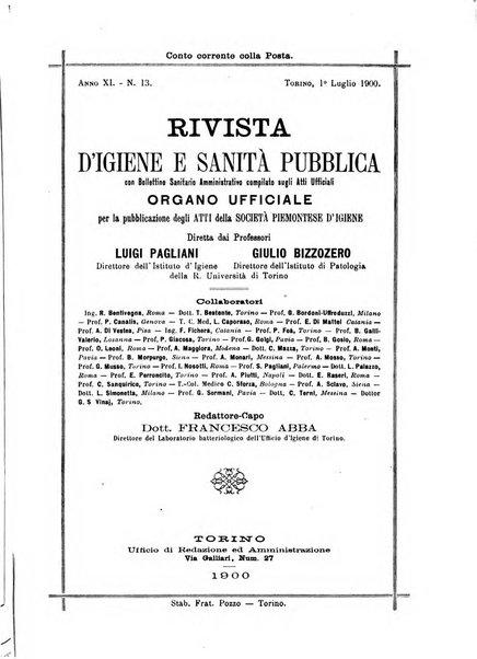 Rivista d'igiene e sanità pubblica con bollettino sanitario-amministrativo compilato sugli atti del Ministero dell'interno