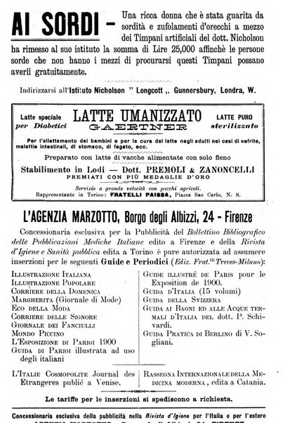 Rivista d'igiene e sanità pubblica con bollettino sanitario-amministrativo compilato sugli atti del Ministero dell'interno