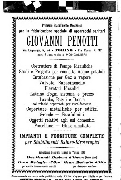 Rivista d'igiene e sanità pubblica con bollettino sanitario-amministrativo compilato sugli atti del Ministero dell'interno