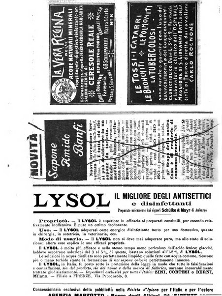 Rivista d'igiene e sanità pubblica con bollettino sanitario-amministrativo compilato sugli atti del Ministero dell'interno