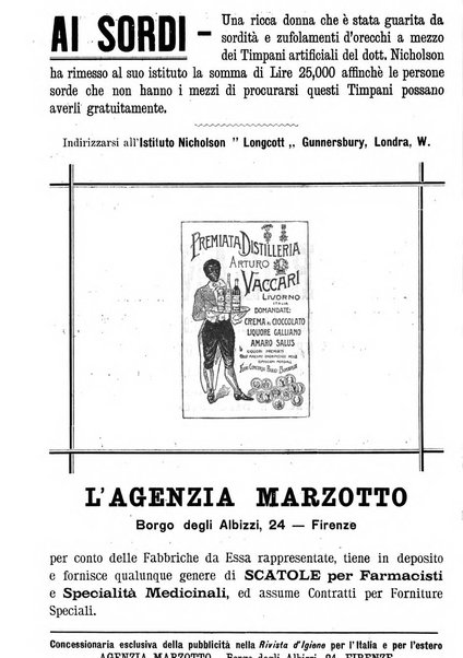 Rivista d'igiene e sanità pubblica con bollettino sanitario-amministrativo compilato sugli atti del Ministero dell'interno