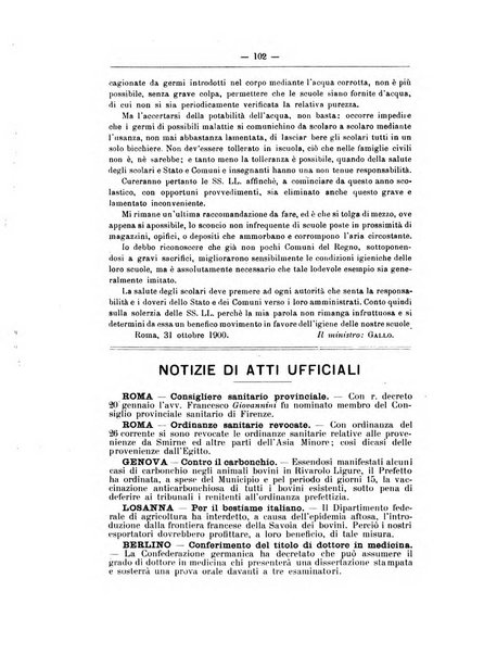 Rivista d'igiene e sanità pubblica con bollettino sanitario-amministrativo compilato sugli atti del Ministero dell'interno