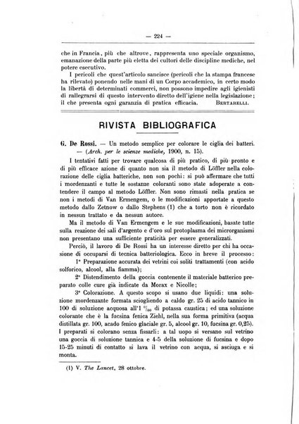 Rivista d'igiene e sanità pubblica con bollettino sanitario-amministrativo compilato sugli atti del Ministero dell'interno