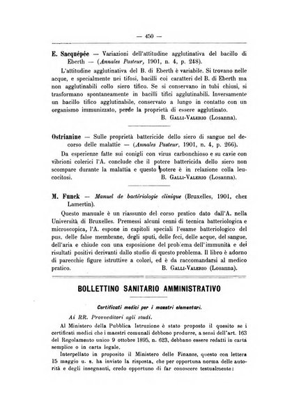 Rivista d'igiene e sanità pubblica con bollettino sanitario-amministrativo compilato sugli atti del Ministero dell'interno