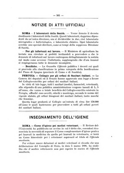 Rivista d'igiene e sanità pubblica con bollettino sanitario-amministrativo compilato sugli atti del Ministero dell'interno