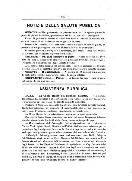 Rivista d'igiene e sanità pubblica con bollettino sanitario-amministrativo compilato sugli atti del Ministero dell'interno