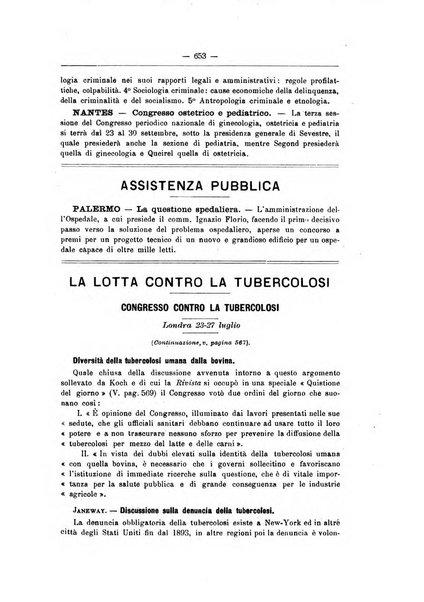 Rivista d'igiene e sanità pubblica con bollettino sanitario-amministrativo compilato sugli atti del Ministero dell'interno