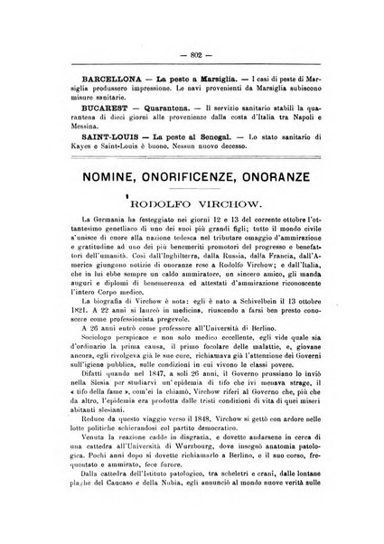 Rivista d'igiene e sanità pubblica con bollettino sanitario-amministrativo compilato sugli atti del Ministero dell'interno