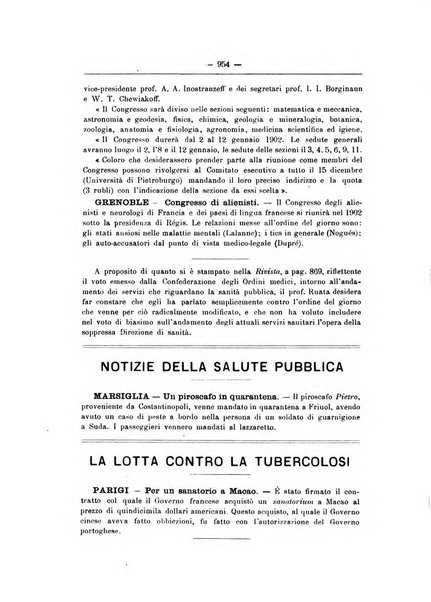 Rivista d'igiene e sanità pubblica con bollettino sanitario-amministrativo compilato sugli atti del Ministero dell'interno