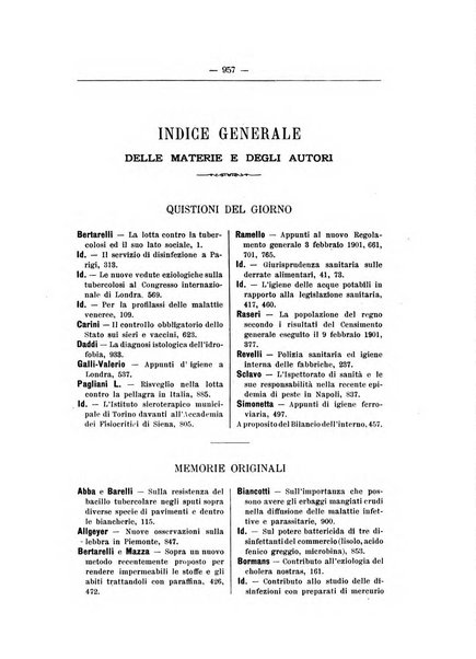 Rivista d'igiene e sanità pubblica con bollettino sanitario-amministrativo compilato sugli atti del Ministero dell'interno