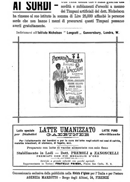 Rivista d'igiene e sanità pubblica con bollettino sanitario-amministrativo compilato sugli atti del Ministero dell'interno