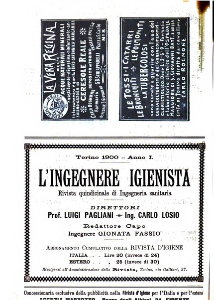 Rivista d'igiene e sanità pubblica con bollettino sanitario-amministrativo compilato sugli atti del Ministero dell'interno