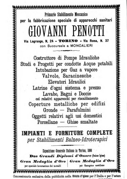 Rivista d'igiene e sanità pubblica con bollettino sanitario-amministrativo compilato sugli atti del Ministero dell'interno