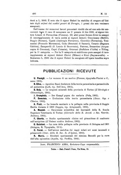 Rivista d'igiene e sanità pubblica con bollettino sanitario-amministrativo compilato sugli atti del Ministero dell'interno