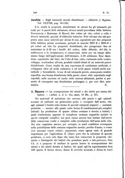 Rivista d'igiene e sanità pubblica con bollettino sanitario-amministrativo compilato sugli atti del Ministero dell'interno