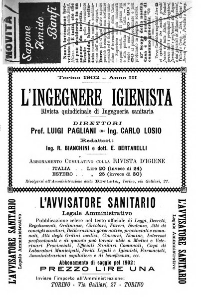 Rivista d'igiene e sanità pubblica con bollettino sanitario-amministrativo compilato sugli atti del Ministero dell'interno