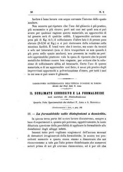 Rivista d'igiene e sanità pubblica con bollettino sanitario-amministrativo compilato sugli atti del Ministero dell'interno