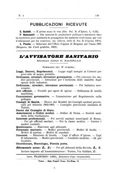 Rivista d'igiene e sanità pubblica con bollettino sanitario-amministrativo compilato sugli atti del Ministero dell'interno