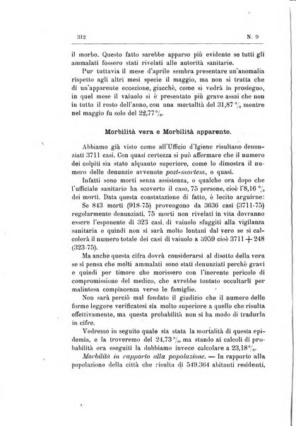 Rivista d'igiene e sanità pubblica con bollettino sanitario-amministrativo compilato sugli atti del Ministero dell'interno