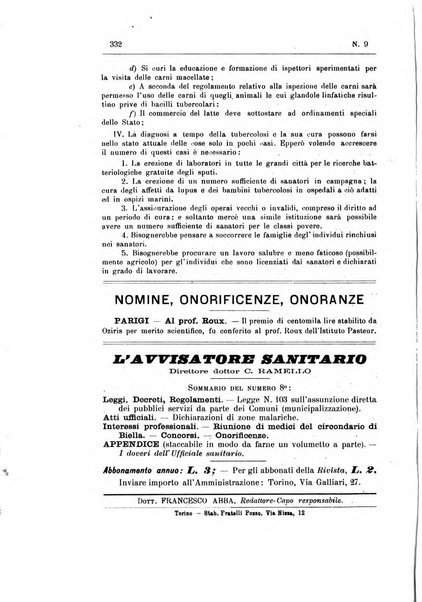 Rivista d'igiene e sanità pubblica con bollettino sanitario-amministrativo compilato sugli atti del Ministero dell'interno